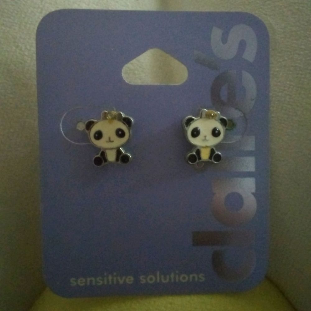Panda earrings